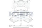 181411 Sada brzdových platničiek kotúčovej brzdy ICER