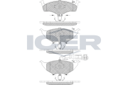 181594-071 Sada brzdových platničiek kotúčovej brzdy ICER