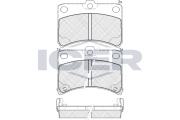 181700 Sada brzdových platničiek kotúčovej brzdy ICER