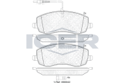 181912 Sada brzdových platničiek kotúčovej brzdy ICER