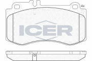 181950 Sada brzdových platničiek kotúčovej brzdy ICER