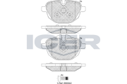 182004 Sada brzdových platničiek kotúčovej brzdy ICER