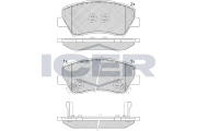 182237 Sada brzdových platničiek kotúčovej brzdy ICER