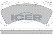 182377 Sada brzdových platničiek kotúčovej brzdy ICER