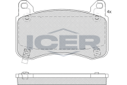 182404 Sada brzdových platničiek kotúčovej brzdy ICER