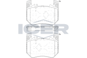 182439 Sada brzdových platničiek kotúčovej brzdy ICER