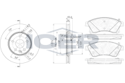 31942-1559 Sada bŕzd, Kotúčová brzda ICER