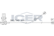 610356 E C Výstrażný kontakt opotrebenia brzdového oblożenia ICER
