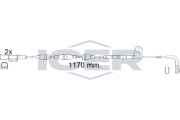 610550 E C Výstrażný kontakt opotrebenia brzdového oblożenia ICER