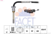 22.0348 Snímač teploty výfukových plynov Made in Italy - OE Equivalent FACET