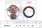 7.8489 Termostat chladenia Made in Italy - OE Equivalent FACET