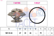 7.8577 Termostat chladenia Made in Italy - OE Equivalent FACET