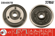 DB4097B Brzdový bubon TRW