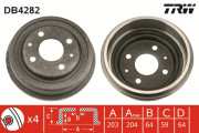 DB4282 Brzdový bubon TRW