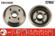 DB4296B Brzdový bubon TRW