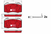GDB1543DTE Sada brzdových platničiek kotúčovej brzdy DTEC COTEC TRW