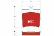 GDB1545DTE Sada brzdových platničiek kotúčovej brzdy DTEC COTEC TRW