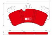 GDB1547DTE Sada brzdových platničiek kotúčovej brzdy DTEC COTEC TRW