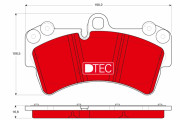 GDB1548DTE Sada brzdových platničiek kotúčovej brzdy DTEC COTEC TRW