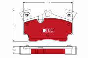 GDB1652DTE Sada brzdových platničiek kotúčovej brzdy DTEC COTEC TRW