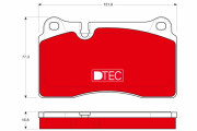 GDB1670DTE Sada brzdových platničiek kotúčovej brzdy DTEC COTEC TRW