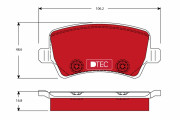 GDB1685DTE Sada brzdových platničiek kotúčovej brzdy DTEC COTEC TRW
