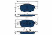 GDB1690BTE Sada brzdových platničiek kotúčovej brzdy ELECTRIC BLUE TRW