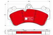 GDB1720DTE Sada brzdových platničiek kotúčovej brzdy DTEC COTEC TRW