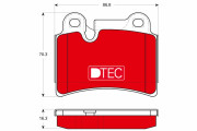 GDB1722DTE Sada brzdových platničiek kotúčovej brzdy DTEC COTEC TRW