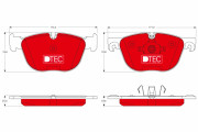 GDB1726DTE Sada brzdových platničiek kotúčovej brzdy DTEC COTEC TRW