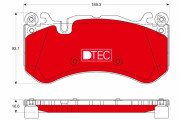 GDB1734DTE Sada brzdových platničiek kotúčovej brzdy DTEC COTEC TRW