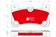 GDB1775DTE Sada brzdových platničiek kotúčovej brzdy DTEC COTEC TRW