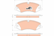 GDB1825 Sada brzdových platničiek kotúčovej brzdy COTEC TRW
