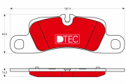 GDB1839DTE Sada brzdových platničiek kotúčovej brzdy DTEC COTEC TRW