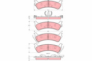 GDB4094 Sada brzdových platničiek kotúčovej brzdy TRW