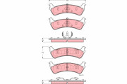 GDB4123 Sada brzdových platničiek kotúčovej brzdy TRW