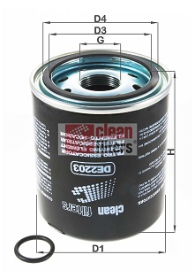 DE2203 Vysúżacie puzdro vzduchu pre pneumatický systém CLEAN FILTERS