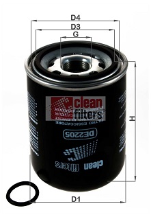 DE2205 Vysúżacie puzdro vzduchu pre pneumatický systém CLEAN FILTERS