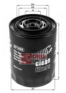 DF1898 Olejový filter CLEAN FILTERS