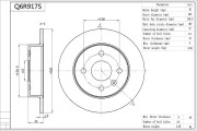 Q6R917S Brzdový kotúč Premium Advics AISIN