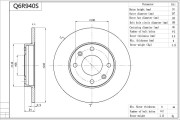 Q6R940S Brzdový kotúč Premium Advics AISIN