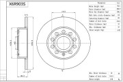 X6R903S Brzdový kotúč Premium Advics AISIN