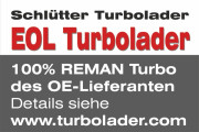 186-00050EOL Plniace dúchadlo END of LIFE Turbocharger - Original BorgWarner Reman SCHLÜTTER TURBOLADE