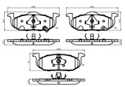 NP3014 Sada brzdových platničiek kotúčovej brzdy NATIONAL