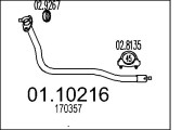 01.10216 Výfukové potrubie MTS