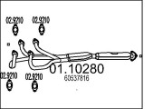01.10280 Výfukové potrubie MTS