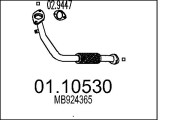 01.10530 Výfukové potrubie MTS