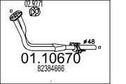 01.10670 Výfukové potrubie MTS