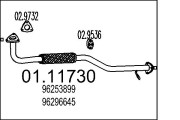 01.11730 Výfukové potrubie MTS