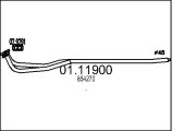 01.11900 Výfukové potrubie MTS